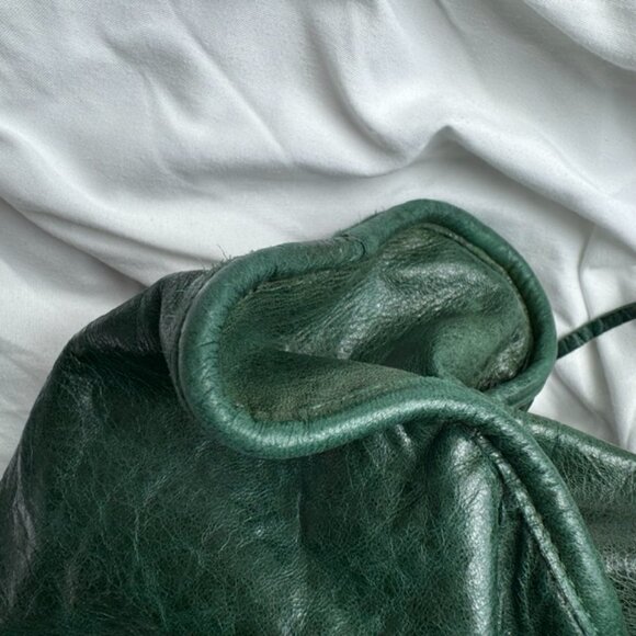 Auth F/W 2007 Balenciaga Pine Green Chevre Agneau City Shoulder Bag - Picture 13 of 16